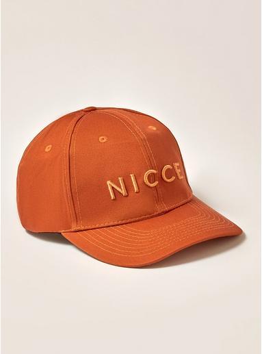 Topman Mens Nicce Orange Embroidered Logo Cap