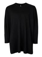 Topman Mens Aaa Black Batwing Sleeve Oversized Sweatshirt