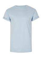 Topman Mens Blue Muscle Fit Roller T-shirt