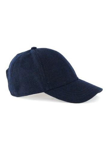 Topman Mens Blue Topman Premium Navy Curved Peak Cap