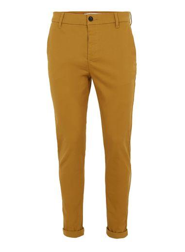 Topman Mens Yellow Mustard Stretch Skinny Chinos