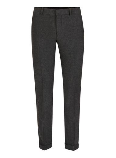 Topman Mens Selected Homme Grey Textured Suit Pants