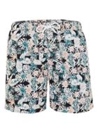 Topman Mens Pink Selected Homme Multicoloured Tropical Print Swim Shorts