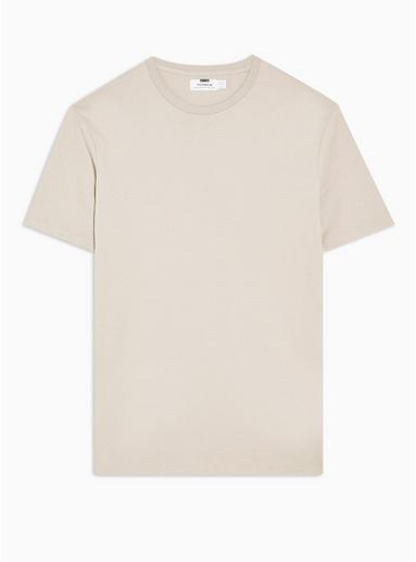 Topman Mens Beige Dark Stone Classic T-shirt