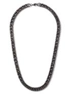 Topman Mens Silver Gunmetal Look Chunky Chain Necklace*