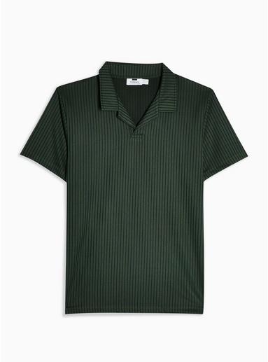 Topman Mens Green Slinky Polo