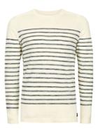 Topman Mens Brown Selected Homme Off White Stripe Long Sleeve T-shirt