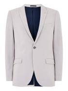 Topman Mens Mid Grey Light Grey Spray On Blazer