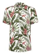 Topman Mens Multi Stone Tropical Floral Short Sleeve Shirt