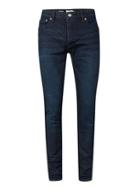 Topman Mens Dark Wash Blue Stretch Skinny Jeans