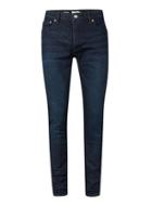 Topman Mens Dark Wash Blue Stretch Skinny Jeans