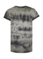 Topman Mens Green Washed Khaki Muscle Fit Roller T-shirt