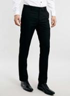 Topman Mens Black Skinny Fit Trousers In Odd Number Waist Sizes