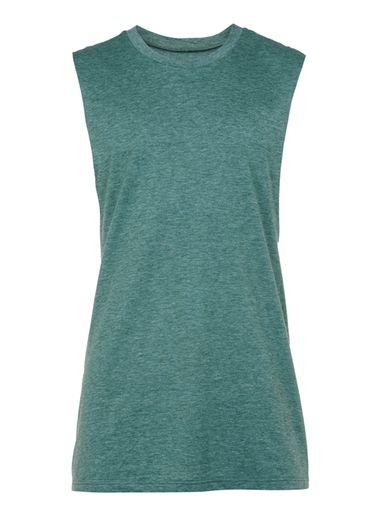 Topman Mens Blue Teal Marl Oversized Bondi Vest