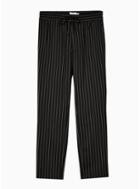 Topman Mens Black And White Stripe Stripe Skinny Trousers