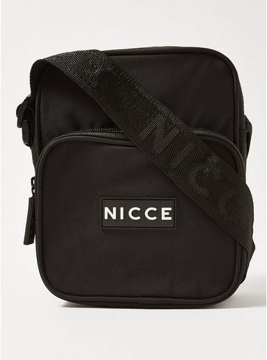 Topman Mens Nicce Black 'timo' Flight Cross Body Bag