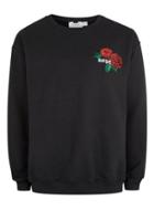Topman Mens Black Hope/rose Sweatshirt