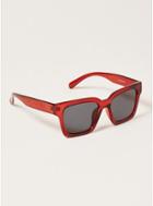 Topman Mens Red Chunky Sunglasses