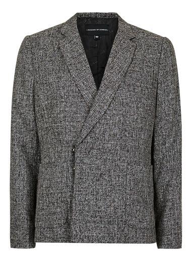 Topman Mens Rogues Of London Grey Salt And Pepper Suit Jacket