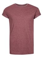 Topman Mens Burgandy Burgundy Textured Muscle T-shirt