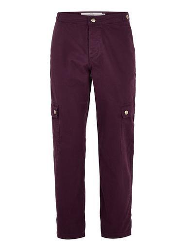Topman Mens Red Wine Straight Cargo Pants