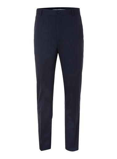Topman Mens Blue Selected Homme Navy Suit Pants