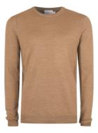 Topman Mens Premium Camel Merino Blend Sweater