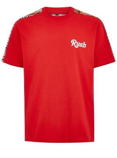 Topman Mens Red 'rush' Lips T-shirt
