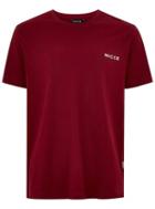 Topman Mens Nicce Red Chest Logo T-shirt