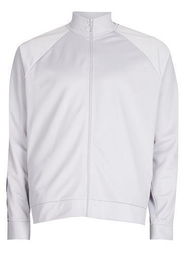 Topman Mens Grey And Black Taping Track Top