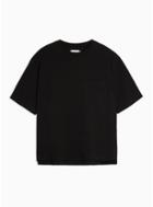 Topman Mens Considered Black Boxy Pocket Organic Cotton T-shirt