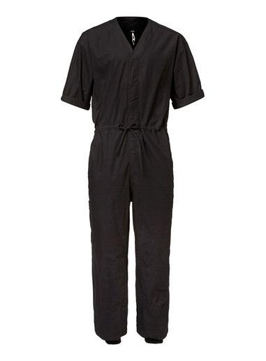 Topman Mens Aaa Black Short Sleeve Jumpsuit