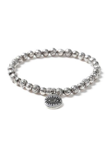 Topman Mens Silver Eye Bracelet*