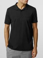 Topman Mens Black Revere Polo Neck T-shirt