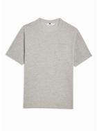 Topman Mens Grey Oversized Pocket T-shirt