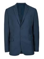 Topman Mens Deep Blue Twill Slim Fit Suit Jacket