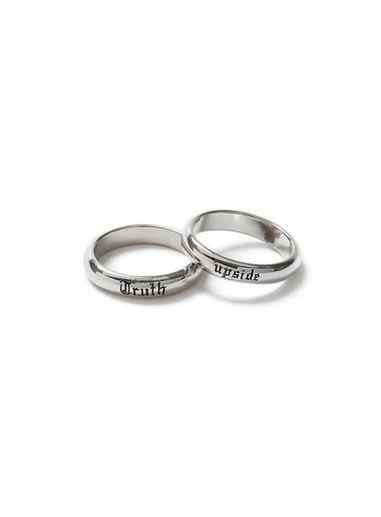 Topman Mens Black Upside And Truth Ring Pack*