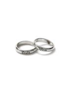 Topman Mens Black Upside And Truth Ring Pack*