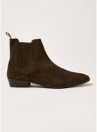 Topman Mens Brown Suede Trail Chelsea Boots