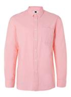 Topman Mens Pink Chambray Casual Shirt