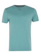 Topman Mens Sea Green Muscle Fit Grandad T-shirt
