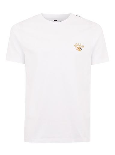 Topman Mens White Taping T-shirt