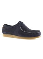 Topman Mens Blue Navy Suede Wallaby Lace Up Shoes