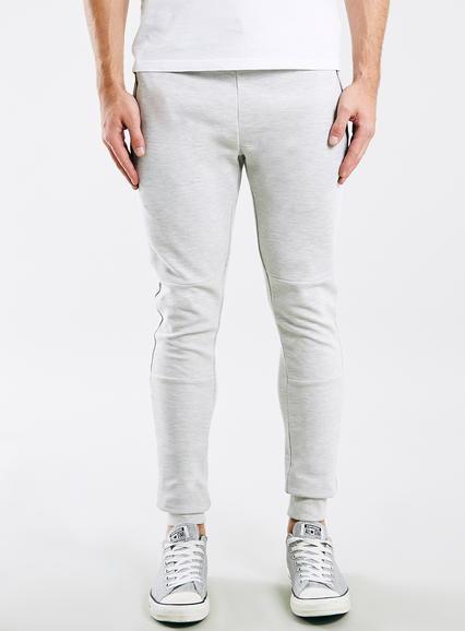 Topman Mens Cream Off White Zip Joggers