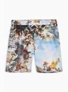 Criminal Damage Mens Multi Criminal Damage Renaissance Shorts
