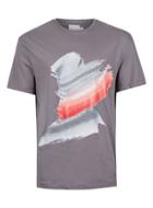 Topman Mens Grey Topman Premium Charcoal Splat Print T-shirt