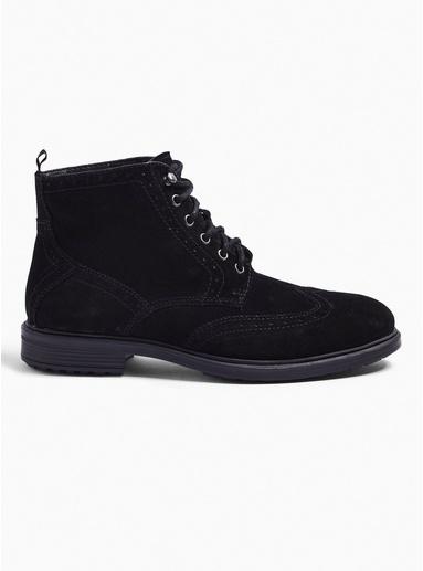 Topman Mens Brown Real Suede Bryce Brogue Boots