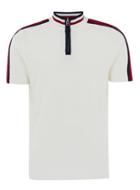 Topman Mens White Zip Neck Short Sleeve Sweater