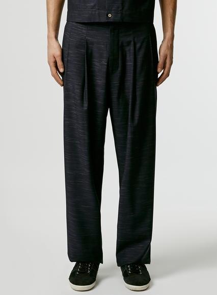 Topman Mens Blue Topman Design Navy Neppy Pants