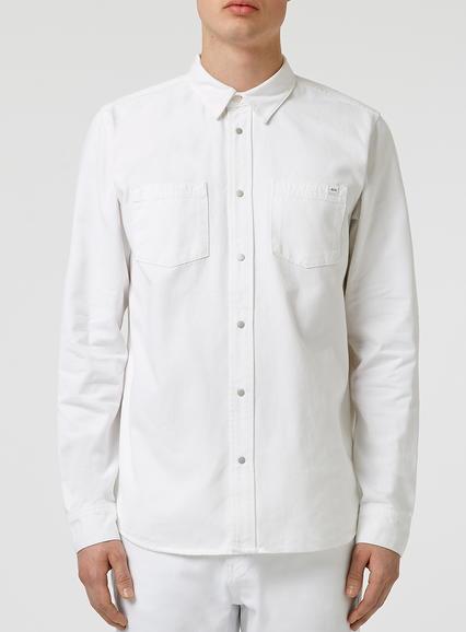 Topman Mens Wood Wood White Flint Shirt